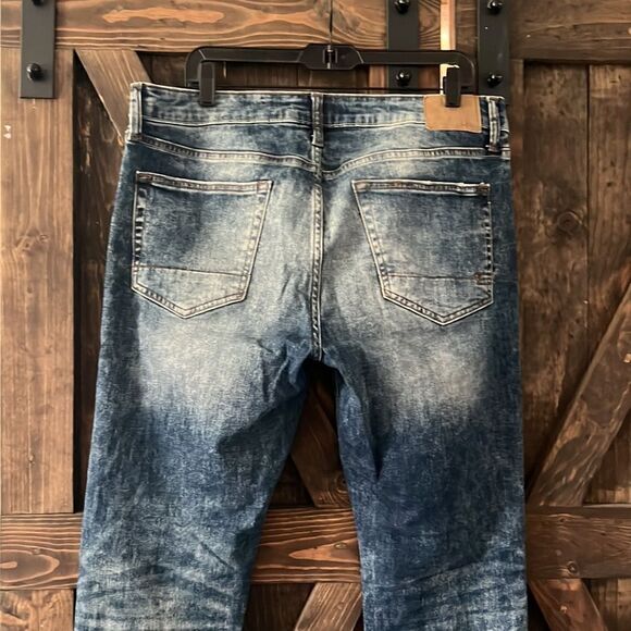 Aeropostale skinny Washed distressed jeans washed 34x32 - Picture 4 of 14